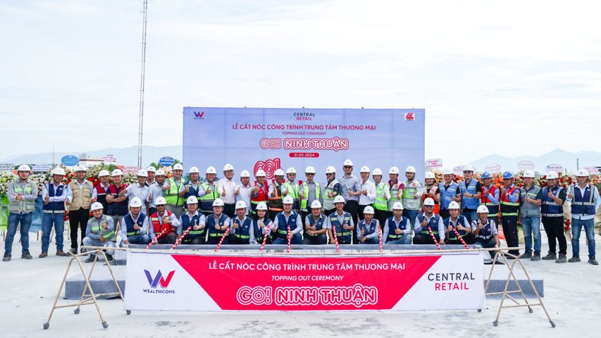 TOPPING-OUT CEREMONY FOR GO! NINH THUAN COMMERCIAL CENTER PROJECT