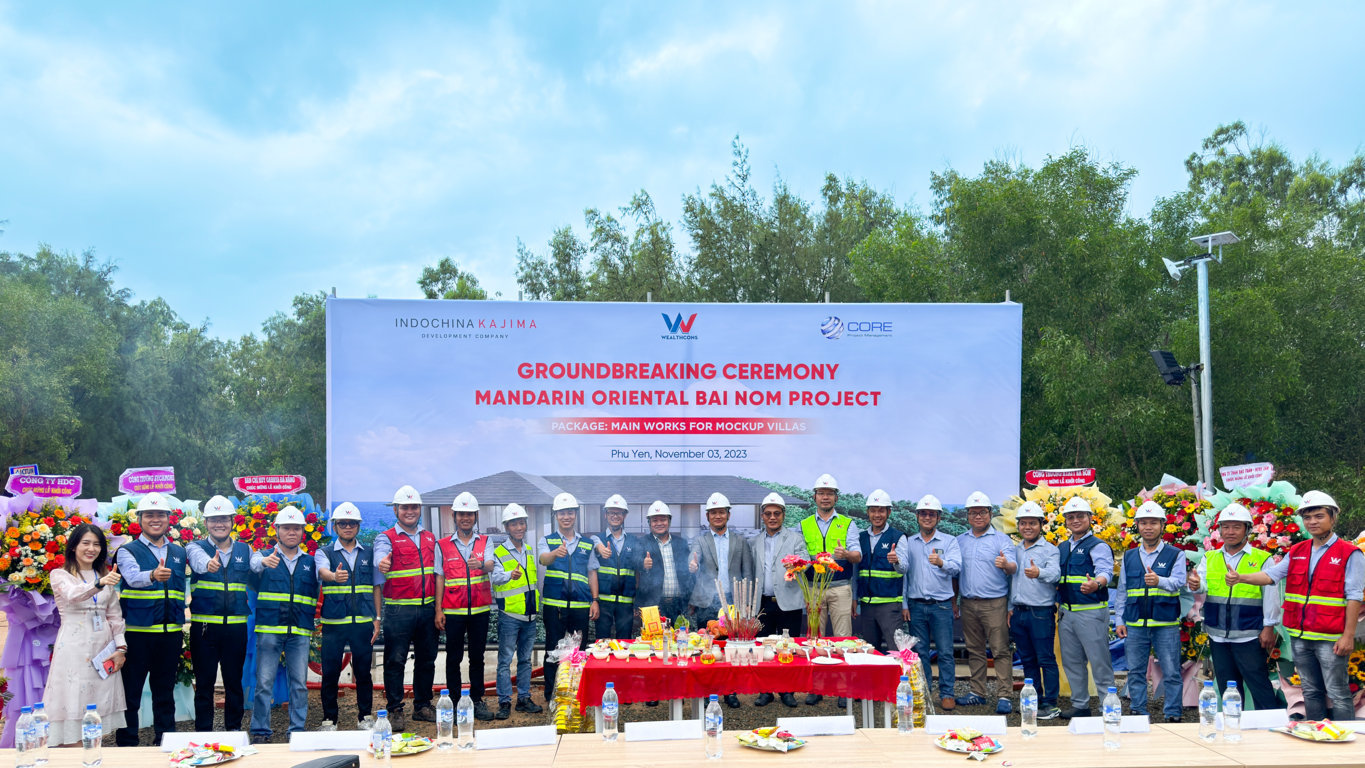 GROUND-BREAKING CEREMONY FOR 29HA LUXURY RESORT VILLAS IN PHU YEN – WEALTHCONS TAKES ON GENERAL CONTRACTOR ROLE