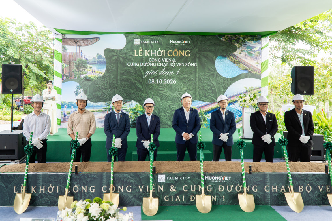 WEALTHCONS与HUONG VIET PROPERTIES再度携手——滨河公园及环形跑道一期工程正式开工